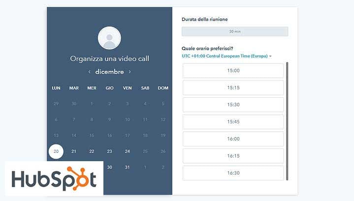 Come utilizzare le Riunioni (Meetings) di HubSpot